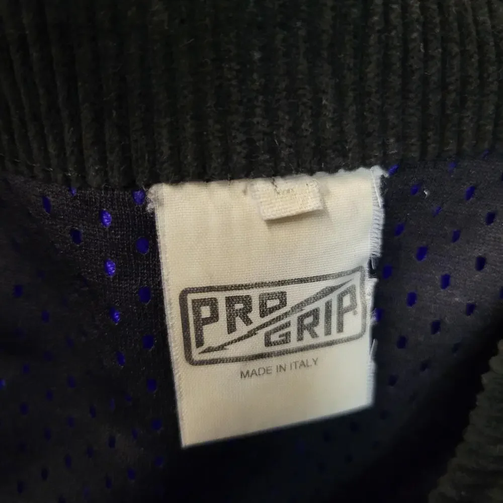 Progrip Jacket Mens Large Blue Black Motorcycle Racing Made Italy Nylon‎